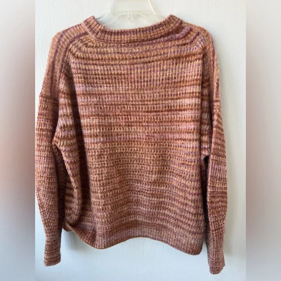 EVERLANE Cocoon Crew Neck Alpaca Sweater - Red Tonal (size XL) - Picture 7 of 13